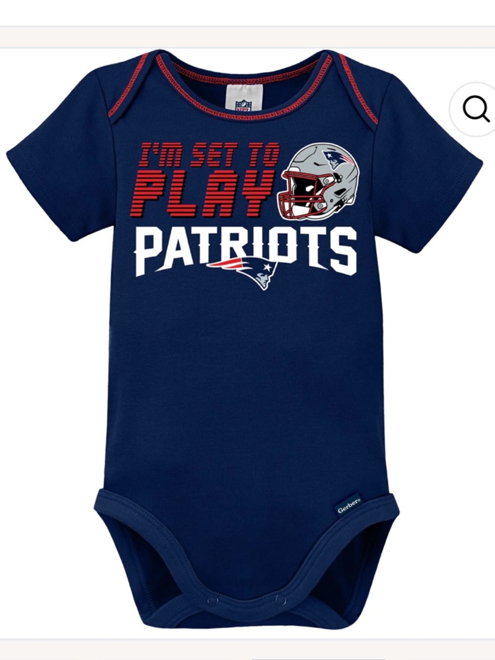 Gerber Patriots Short Sleeve Bodysuit